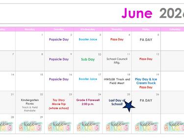 June Calendar